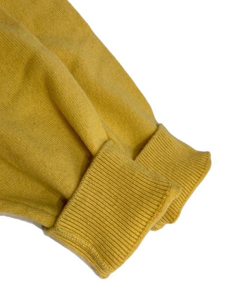Yonetomi（ヨネトミ）Yonetomi (ヨネトミ) RIGID CASHMERE KNIT P/O リジッドカシミヤニット プルオーバー イエロー サイズ:3の古着・服飾アイテム