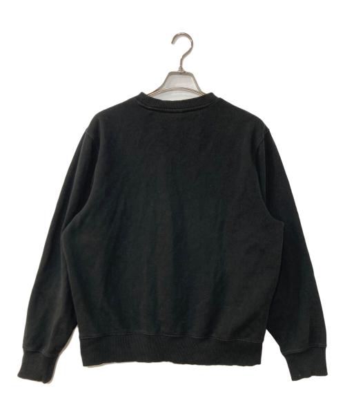stussy（ステューシー）stussy (ステューシー) S CROWN CREW ブラック サイズ:Mの古着・服飾アイテム