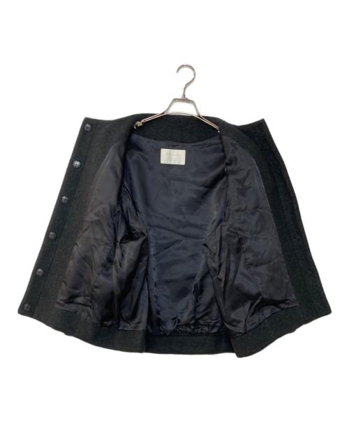 BALLSEY（ボールジィ）BALLSEY (ボールジィ) ウールパイルミルド ビルドネックショートコート グレー サイズ:36の古着・服飾アイテム