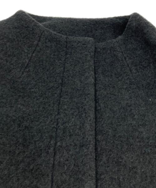 BALLSEY（ボールジィ）BALLSEY (ボールジィ) ウールパイルミルド ビルドネックショートコート グレー サイズ:36の古着・服飾アイテム