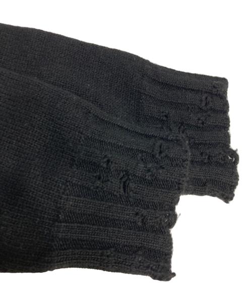 MARNI（マルニ）MARNI (マルニ) 刺繍ロゴダメージ加工ニット ブラック サイズ:14(キッズ規格)の古着・服飾アイテム