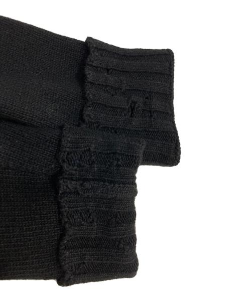 MARNI（マルニ）MARNI (マルニ) 刺繍ロゴダメージ加工ニット ブラック サイズ:14(キッズ規格)の古着・服飾アイテム