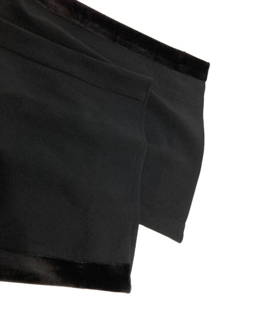 cccmalie（シーマリー）cccmalie (シーマリー) サイド ベロア ギャザー パンツ ブラック サイズ:なしの古着・服飾アイテム