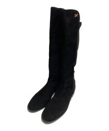 STUART WEITZMAN（スチュアートワイツマン）の古着「ロングブーツ/Keelan City Suede To-The-Knee Boot」｜ブラック