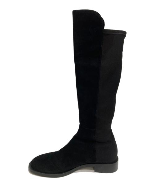 STUART WEITZMAN（スチュアートワイツマン）STUART WEITZMAN (スチュアートワイツマン) ロングブーツ/Keelan City Suede To-The-Knee Boot ブラック サイズ:38の古着・服飾アイテム