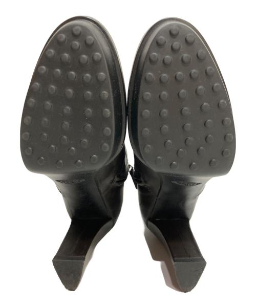 TOD'S（トッズ）TOD'S (トッズ) チャンキーヒール ショートブーツ ブラック サイズ:37の古着・服飾アイテム