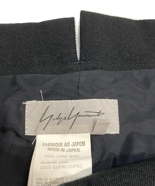 YOHJI YAMAMOTO（ヨウジヤマモト）YOHJI YAMAMOTO (ヨウジヤマモト) ウールパンツ ブラック サイズ:3の古着・服飾アイテム