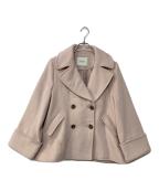 HER LIP TOハーリップトゥ）の古着「Proust Wool-Blend Melton Coat」｜ピンク