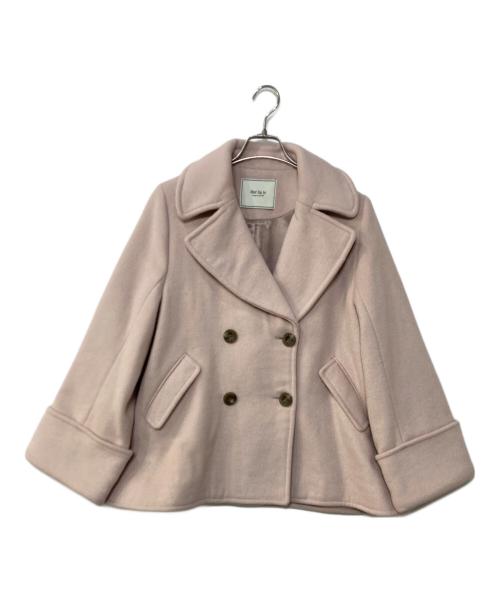 HER LIP TO（ハーリップトゥ）Her lip to (ハーリップトゥ) Proust Wool-Blend Melton Coat ピンク サイズ:Sの古着・服飾アイテム