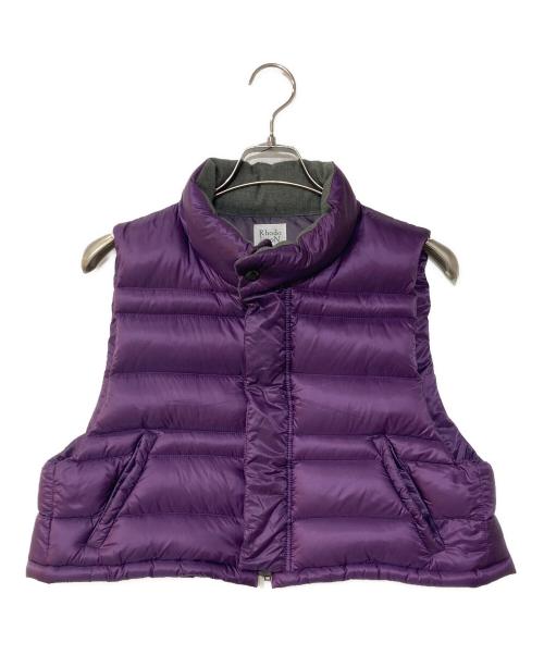 rhodo lirion（ロドリリオン）RHODO LIRION (ロドリリオン) Short Down Vest ショートダウンベスト パープル サイズ:Sの古着・服飾アイテム