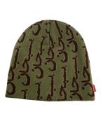 SUPREMEシュプリーム）の古着「Arabic Jacquard Beanie」｜グリーン