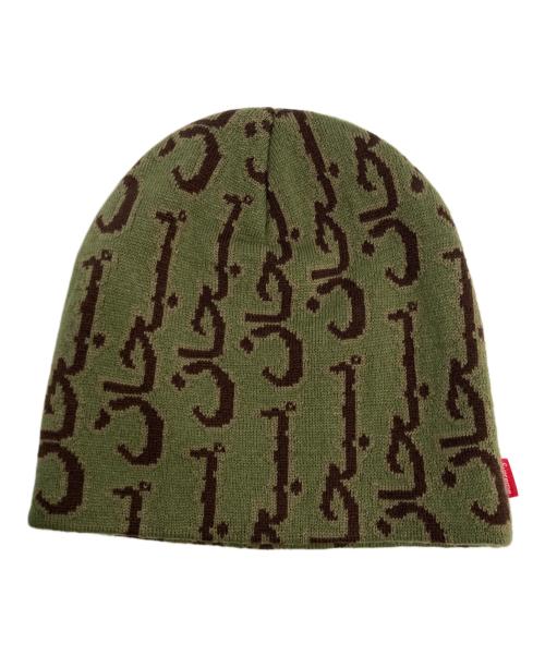 SUPREME（シュプリーム）Supreme (シュプリーム) Arabic Jacquard Beanie グリーンの古着・服飾アイテム