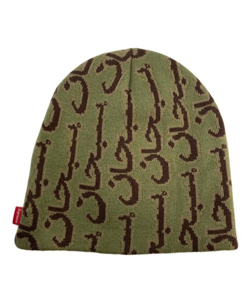 SUPREME（シュプリーム）Supreme (シュプリーム) Arabic Jacquard Beanie グリーンの古着・服飾アイテム
