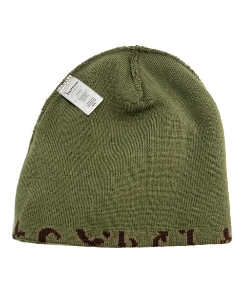 SUPREME（シュプリーム）Supreme (シュプリーム) Arabic Jacquard Beanie グリーンの古着・服飾アイテム