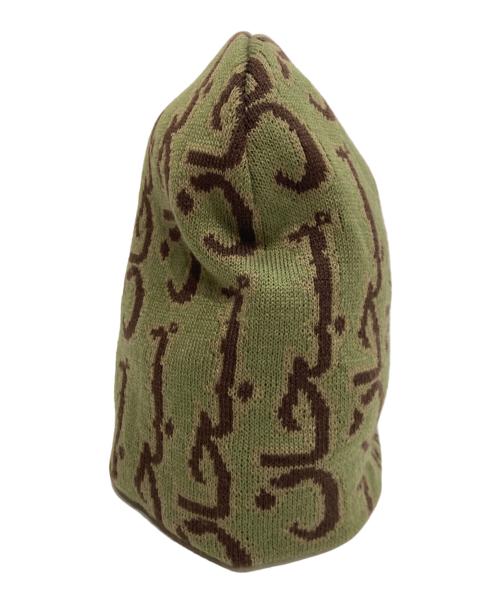 SUPREME（シュプリーム）Supreme (シュプリーム) Arabic Jacquard Beanie グリーンの古着・服飾アイテム