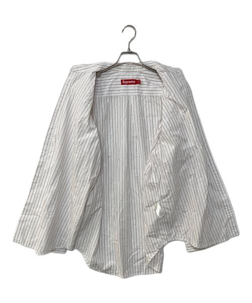 SUPREME（シュプリーム）Supreme (シュプリーム) Loose Fit Stripe Shirt ルーズフィットストライプシャツ ホワイト サイズ:Lの古着・服飾アイテム