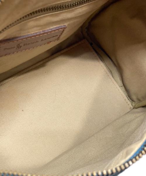 POLO RALPH LAUREN（ポロ・ラルフローレン）POLO RALPH LAUREN (ポロ・ラルフローレン) チェックミニボストンバッグ グリーンの古着・服飾アイテム