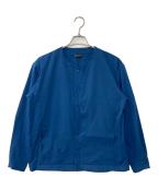 DESCENTE ALLTERRAINデザイント オルテライン）の古着「ROUND COLLAR JACKET ラウンドカラージャケット」｜ブルー