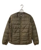 DESCENTE ALLTERRAINデザイント オルテライン）の古着「ノーカラーダウンジャケット」｜オリーブ