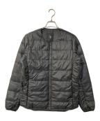 DESCENTE ALLTERRAINデザイント オルテライン）の古着「ノーカラーダウンジャケット」｜ブラック