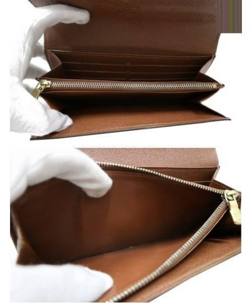 LOUIS VUITTON（ルイ ヴィトン）LOUIS VUITTON (ルイヴィトン) ポルトフォイユサラ ブラウン サイズ:- モノグラム M61734 CA4089の古着・服飾アイテム