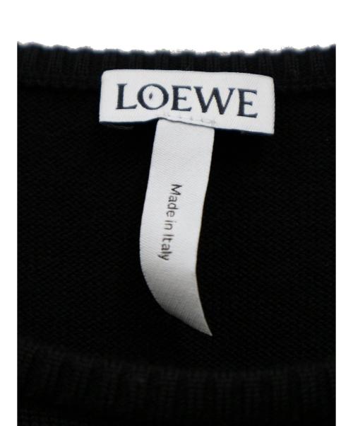 LOEWE（ロエベ）LOEWE (ロエベ) デザインワンピース ブラック×パープル サイズ:S イタリア製の古着・服飾アイテム