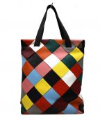 LOEWEロエベ）の古着「マルチカラーレザートートバッグ」｜オレンジ×ブラック