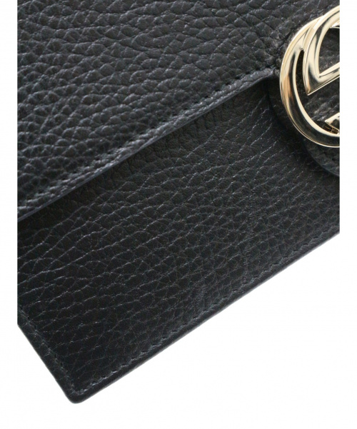 GUCCI（グッチ）GUCCI (グッチ) チェーンウォレットインターロッキングG ブラック 510314 2067の古着・服飾アイテム