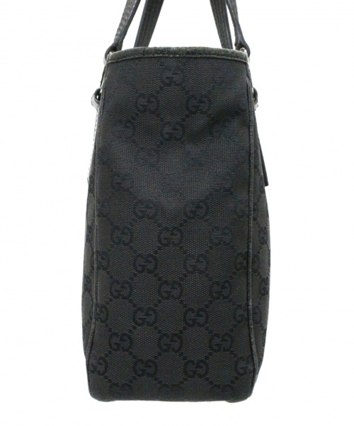 GUCCI（グッチ）GUCCI (グッチ) ミニトートバッグ ブラック GGキャンバス 113019 203989　イタリア製の古着・服飾アイテム