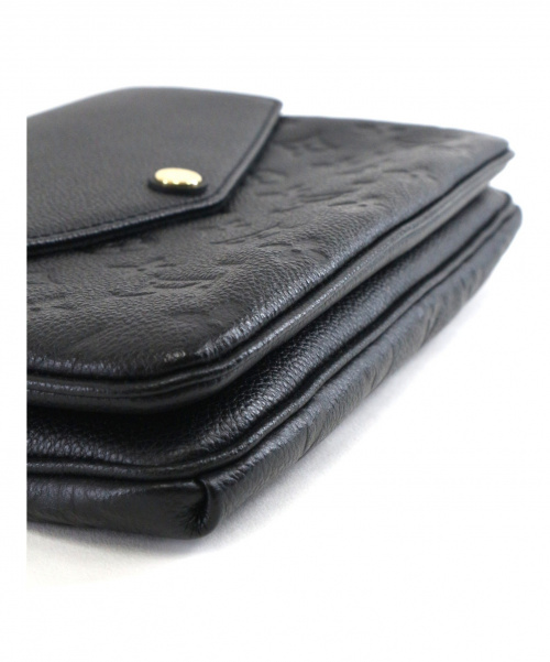 LOUIS VUITTON（ルイ ヴィトン）LOUIS VUITTON (ルイヴィトン) モノグラム・アンプラント・トワイス ブラック ヴィトン　M50258 AR4186　フランス製の古着・服飾アイテム