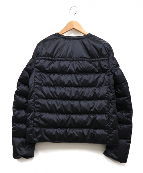 PRADA（プラダ）PRADA (プラダ) ノーカラーダウンジャケット ブラック サイズ:38の古着・服飾アイテム