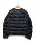 PRADA (プラダ) ノーカラーダウンジャケット ブラック サイズ:38：53800円