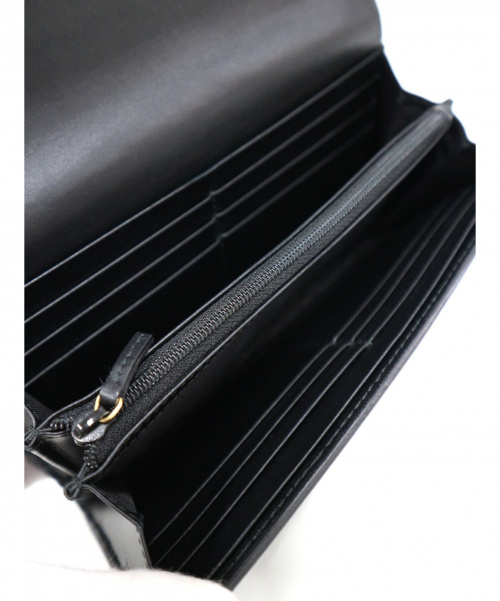 GUCCI（グッチ）GUCCI (グッチ) コンチネンタル ウォレット ブラック グッチシマ 410100 1147の古着・服飾アイテム