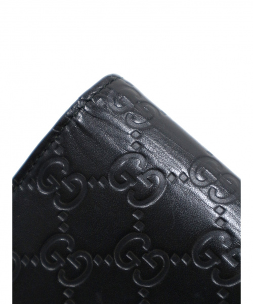 GUCCI（グッチ）GUCCI (グッチ) コンチネンタル ウォレット ブラック グッチシマ 410100 1147の古着・服飾アイテム