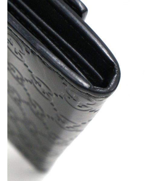 GUCCI（グッチ）GUCCI (グッチ) コンチネンタル ウォレット ブラック グッチシマ 410100 1147の古着・服飾アイテム
