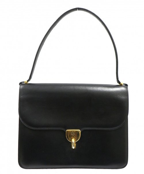 Christian Dior（クリスチャン ディオール）Christian Dior (クリスチャンディオール) オールドレザーハンドバッグ ブラック ディオールの古着・服飾アイテム