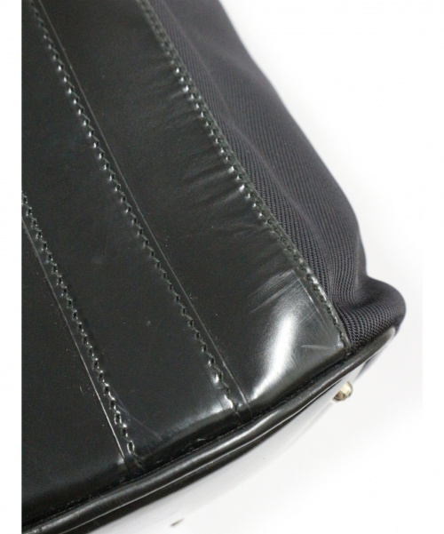 GUCCI（グッチ）GUCCI (グッチ) バンブー2WAY巾着ショルダーバッグ ブラック 1657の古着・服飾アイテム