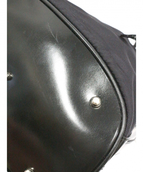 GUCCI（グッチ）GUCCI (グッチ) バンブー2WAY巾着ショルダーバッグ ブラック 1657の古着・服飾アイテム