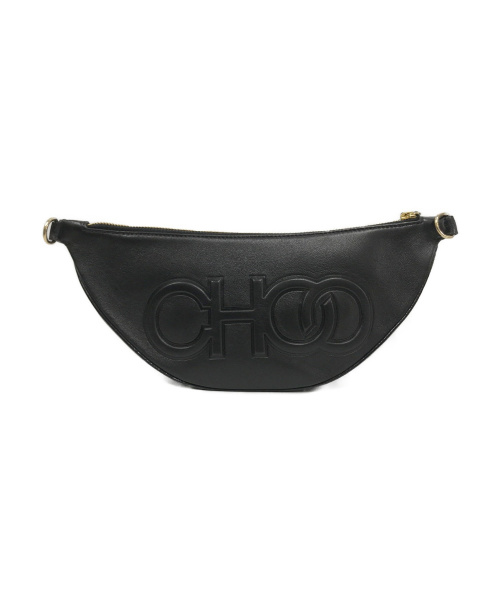 JIMMY CHOO（ジミーチュウ）JIMMY CHOO (ジミーチュウ) レザーベルトバッグ ブラック FAYEの古着・服飾アイテム