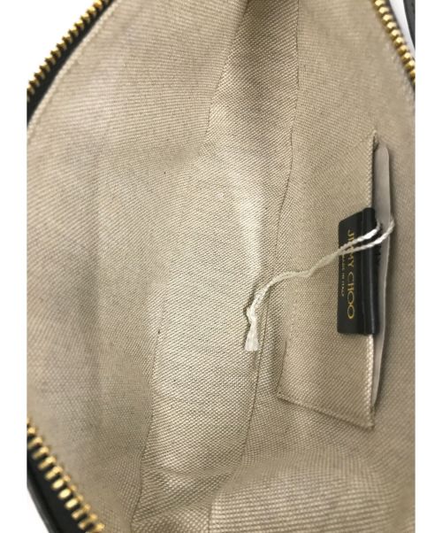 JIMMY CHOO（ジミーチュウ）JIMMY CHOO (ジミーチュウ) レザーベルトバッグ ブラック FAYEの古着・服飾アイテム