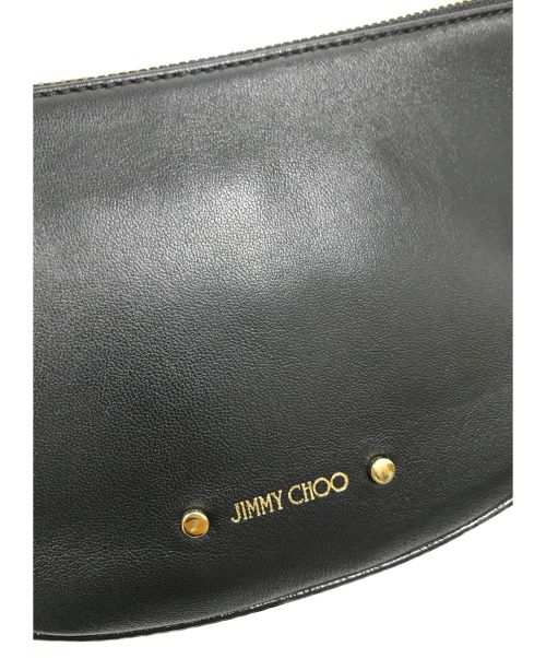 JIMMY CHOO（ジミーチュウ）JIMMY CHOO (ジミーチュウ) レザーベルトバッグ ブラック FAYEの古着・服飾アイテム