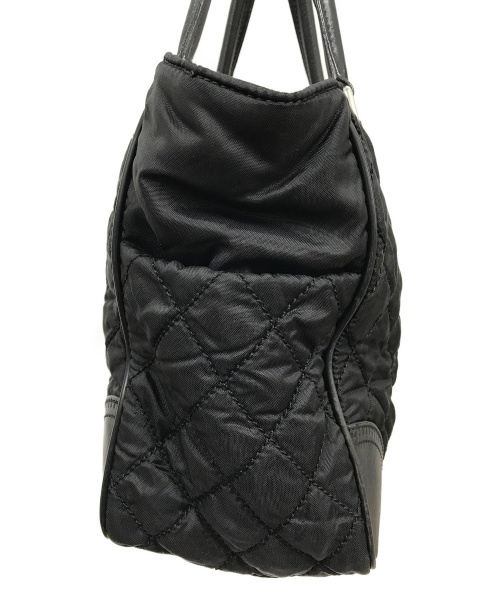 CHANEL（シャネル）CHANEL (シャネル) ナイロンレザーココマークトートバッグ ブラック パリ ニューヨークの古着・服飾アイテム