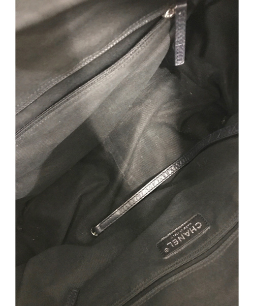 CHANEL（シャネル）CHANEL (シャネル) ナイロンレザーココマークトートバッグ ブラック パリ ニューヨークの古着・服飾アイテム