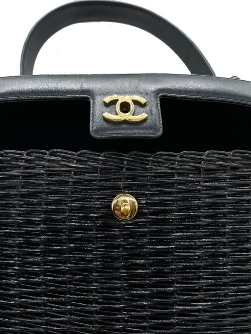 CHANEL（シャネル）CHANEL (シャネル) ココマークカゴバッグ ブラック サイズ:-の古着・服飾アイテム