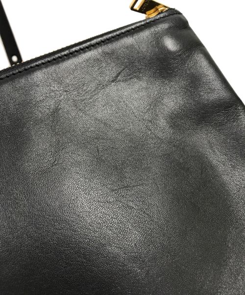 CELINE（セリーヌ）CELINE (セリーヌ) トリオショルダーバッグ ブラックの古着・服飾アイテム