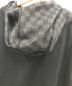 中古・古着 LOUIS VUITTON (ルイ ヴィトン) LVロゴ ダミエ ジップパーカー ブラック サイズ:XL：49800円