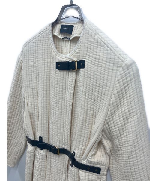 ISABEL MARANT（イザベルマラン）ISABEL MARANT (イザベルマラン) ロングワッフルコート アイボリー サイズ:38の古着・服飾アイテム