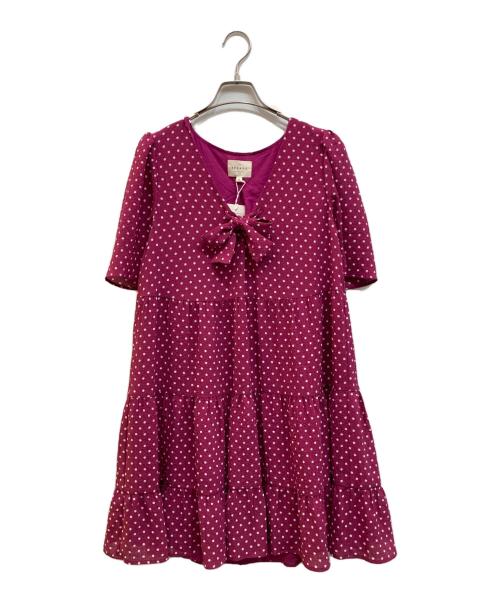 SEZANE（セザンヌ）SEZANE (セザンヌ) チュールブラウス ピンク サイズ:40の古着・服飾アイテム