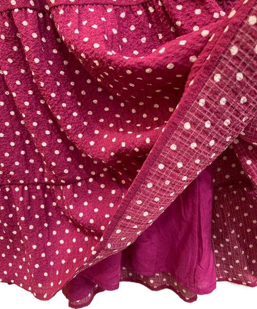 SEZANE（セザンヌ）SEZANE (セザンヌ) チュールブラウス ピンク サイズ:40の古着・服飾アイテム