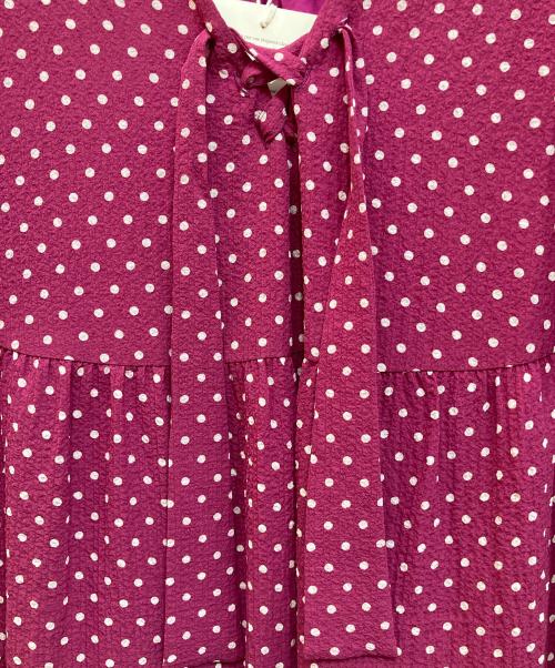 SEZANE（セザンヌ）SEZANE (セザンヌ) チュールブラウス ピンク サイズ:40の古着・服飾アイテム